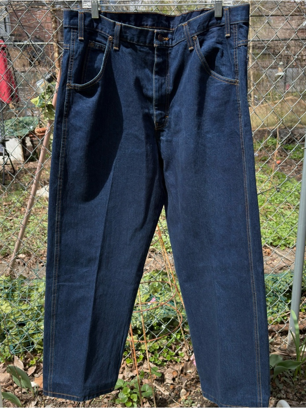Dickies Men's Dark Blue Relaxed Straight Jeans